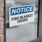 Signmission Fire Blanket Inside OSHA Notice Sign, Vinyl Decal, 7in W x 5in L, 2PK OS-2PACK-NS-D-57-L-12552 - alternate 3